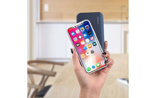 IDMIX Power Mint 8000 - Batterie externe 8000 mAh sans fil + USB-C + QC 3.0