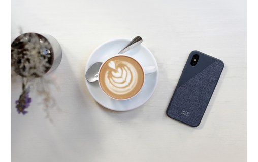Native Union Clic Canvas Marine pour iPhone Xs Max - Coque de protection