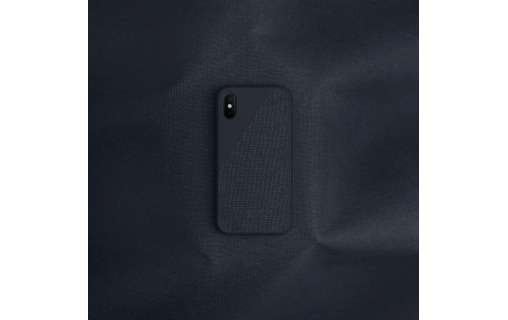 Native Union Clic Canvas Marine pour iPhone Xs Max - Coque de protection