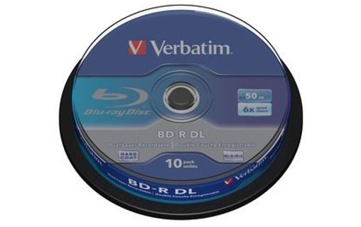 Verbatim 43746 disque vierge Blu-Ray BD-R 50 Go 10 pièce(s)