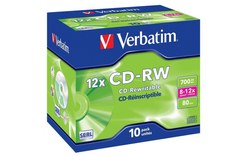 Verbatim CD-RW 12x 700 Mo 10 pièce(s)