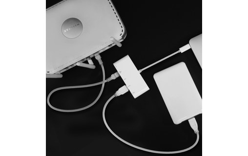 Macally UC3HUB3GBC - Adaptateur USB-C vers USB-C / 3 x USB-A / RJ-45