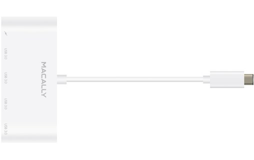 Macally UC3HUB4C - Adaptateur USB-C vers USB-C / 4 x USB-A
