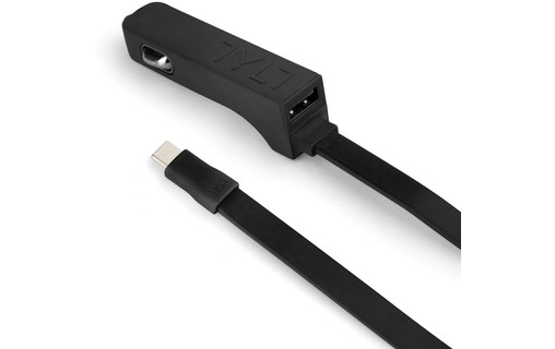 TYLT RIBBN Type-C Noir - Chargeur voiture USB-C / USB 5,4 A