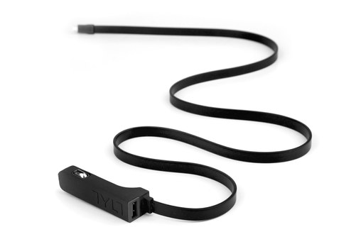 TYLT RIBBN Type-C Noir - Chargeur voiture USB-C / USB 5,4 A