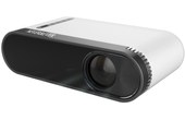 Vidéoprojecteur LED blanc Cinéma Maison Haute Luminosité Mini Projecteur, 3D + A