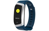Bracelet connecté bleu + argent 0,96 pouces HD écran couleur Fitness Tracker mon
