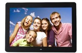 Cadre photo numérique 14 pouces LED affichage multimédia avec support et musique