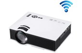 Vidéoprojecteur LED blanc 1200 Lumens HD 800 x 480 Projecteur numérique avec tél