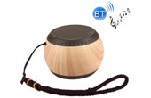 Mini enceinte Bluetooth brun Mini haut-parleur stéréo en forme de tambour en de