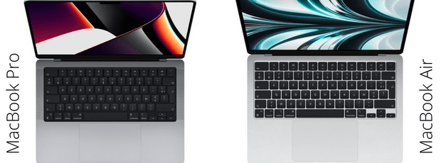 MacBook Pro M1 VS MacBook Air 2022