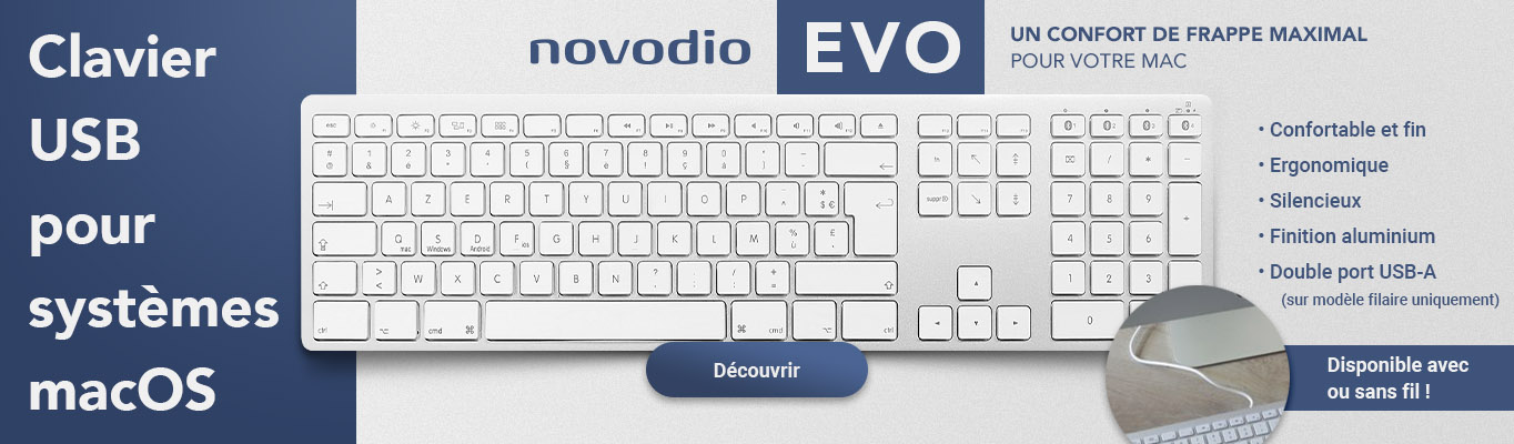 Slide Univers Novodio Evo clavier USB