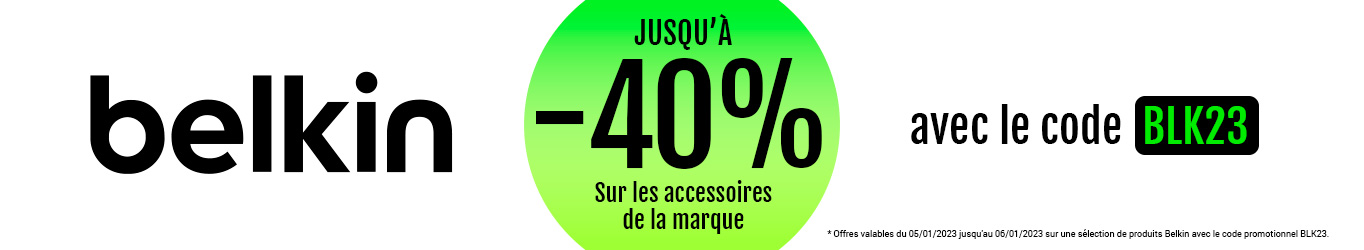 Promotion Belkin : jusqu'à -40%