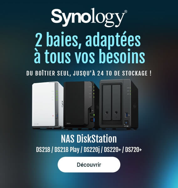 Synology DS220j - Serveur NAS 2 baies - Serveur NAS - Synology