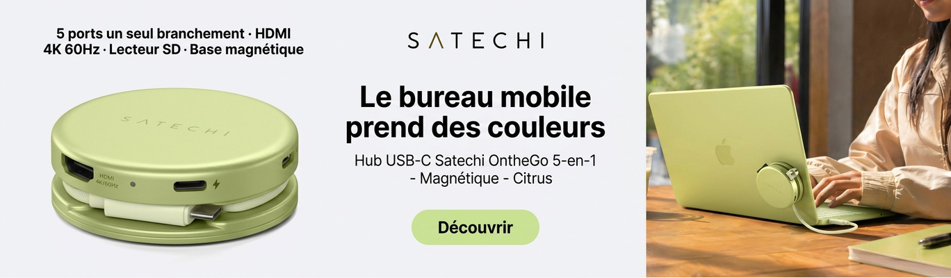 Satechi OntheGo 5-en-1 - Magnétique - Jaune Agrume