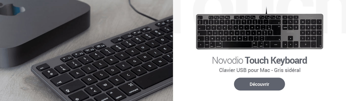 Novodio Touch Keyboard Gris