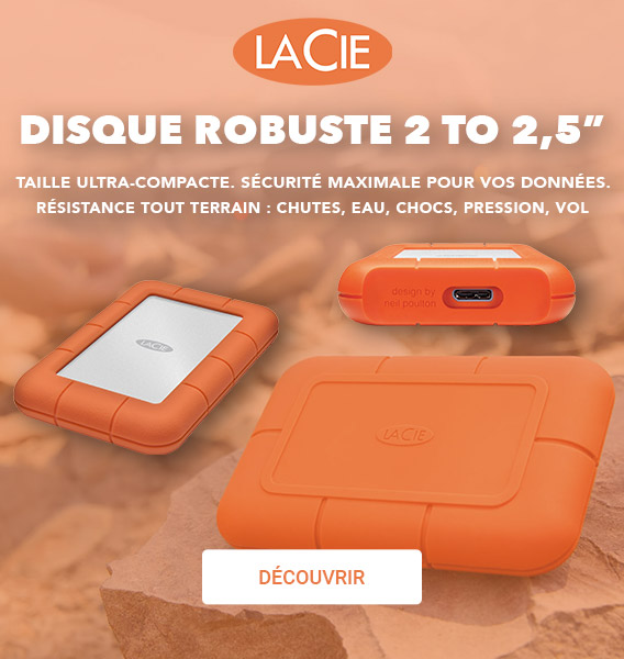 LaCie Rugged Mini - Disque dur externe 2 To