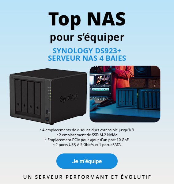 NAS & Stockage Réseau : serveur NAS, boîtier NAS, accessoires et