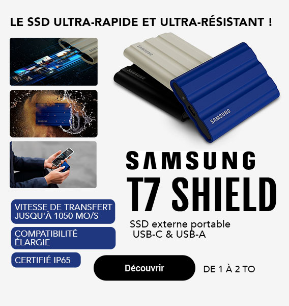 Disque dur ssd externe 2to t5 evo Samsung