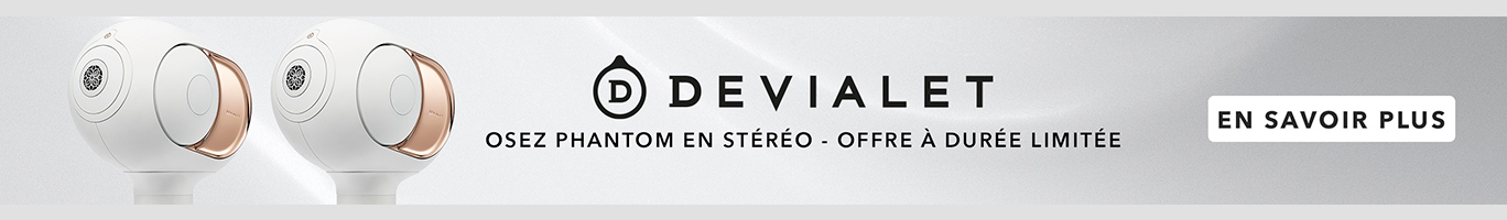 Pieds offerts pour une paire d'enceintes Devialet Phantom achetée